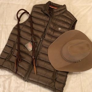 Ariat Men’s Ideal Down Vest / Brown - Large